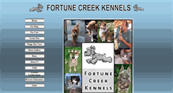 Desktop Screenshot of fortunecreekkennels.com
